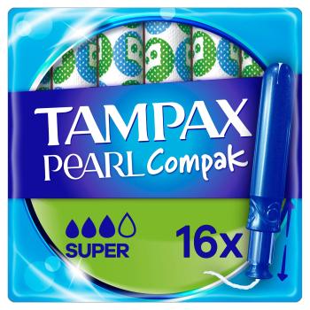 TAMPAX Compak Pearl Super tampóny s aplikátorom 16 ks