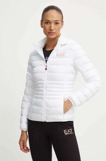 Bunda EA7 Emporio Armani dámska, biela farba, prechodná, TNF8Z.8NTB23