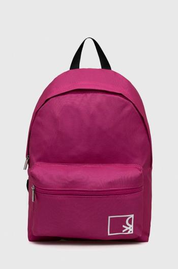 Detský ruksak United Colors of Benetton ružová farba, veľký, jednofarebný