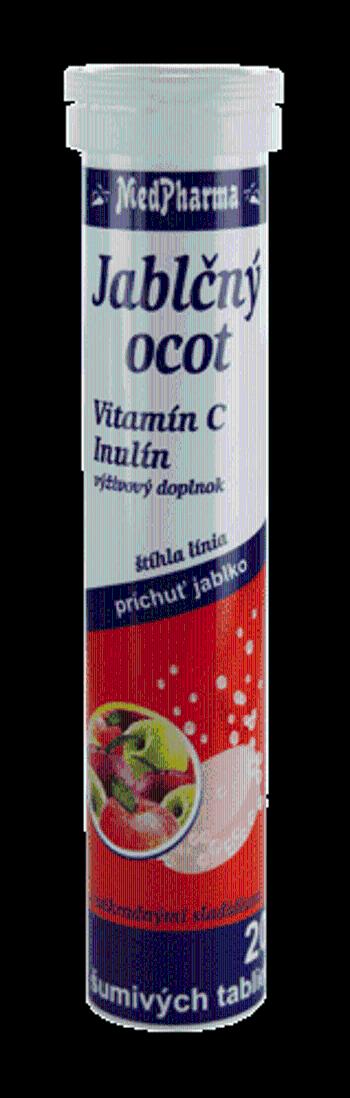 Medpharma Jablčný ocot+vitamín C+inulín 20 eff