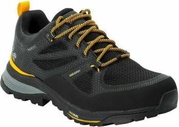 Jack Wolfskin Pánske outdoorové topánky Force Striker Texapore Low M Black/Burly Yellow 40,5