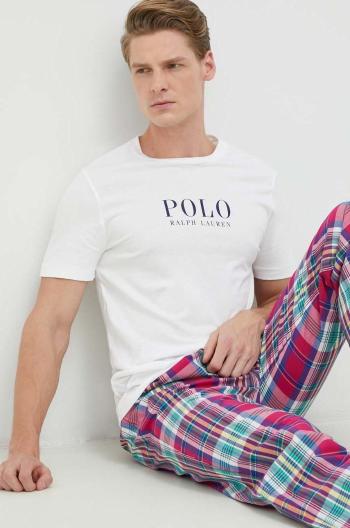 Bavlnené pyžamo Polo Ralph Lauren vzorovaná