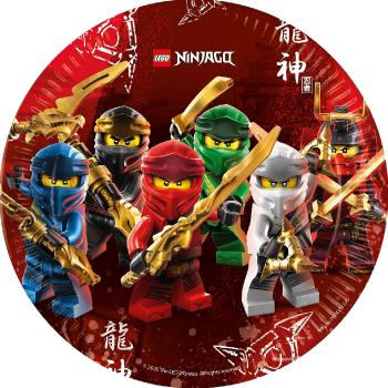 Procos Kvalitné kompostovateľné taniere - Lego Ninjago 8 ks