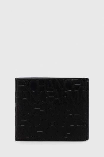 Peňaženka Armani Exchange pánsky, čierna farba