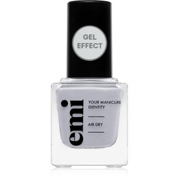 emi E.MiLac Gel Effect Ultra Strong lak na nechty s gélovým efektom bez použitia UV/LED lampy odtieň Light Drizzle #150 9 ml