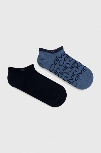 Ponožky Calvin Klein 2-pak pánske, čierna farba