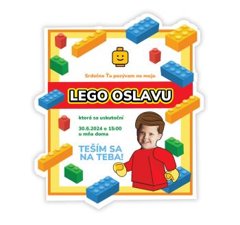 Personalizované pozvánky 6 ks - Lego