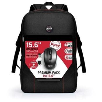 PORT DESIGNS Premium Backpack 14/15,6 Batoh + Wireless Mouse (501901)