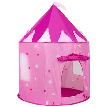 BABY MIX detský stan hrad ružový (8596164090589)