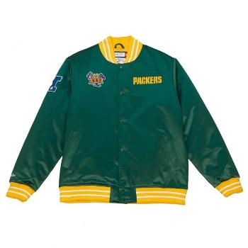Mitchell & Ness Green Bay Packers Heavyweight Satin Jacket green - XL