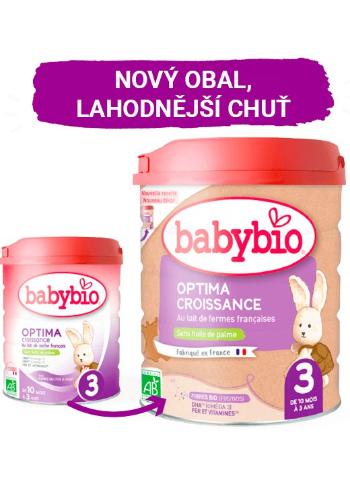 BABYBIO OPTIMA 3 Croissance dojčenské bio mlieko (800 g)