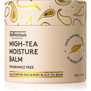 delhicious MIGH-TEA MOISTURE BALM multifunkčný balzam pre veľmi suchú a citlivú pleť bez parfumácie 50 g