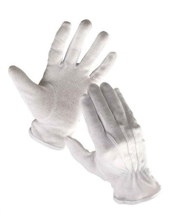 BUSTARD rukavice bavlna s PVC terčíkmi - 8