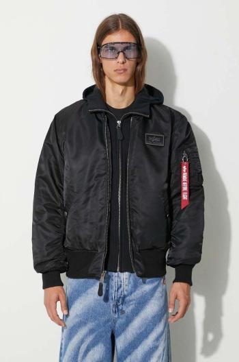 Bunda Alpha Industries MA-1 D-Tec 18311 .515, pánska, čierna farba, prechodná