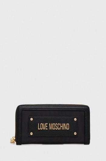 Peňaženka Love Moschino dámsky, čierna farba