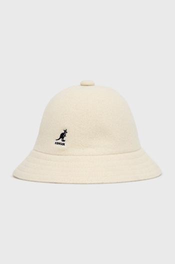 Vlnený klobúk Kangol béžová farba, vlnený