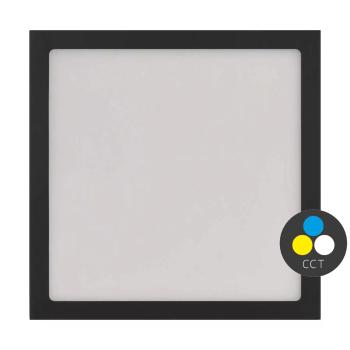 EMOS Čierny prisadený LED panel s tenkým rámčekom hranatý 170 x 170mm 12,5W CCT Premium ZM6333