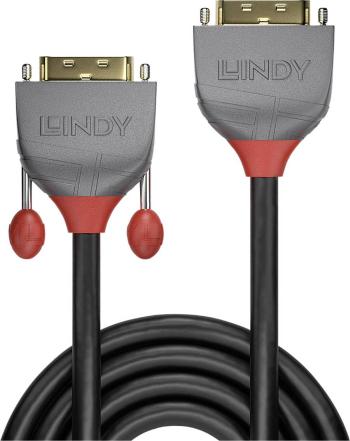 LINDY DVI predlžovací kábel #####DVI-D 24+1pol. Stecker, #####DVI-D 24+1pol. Buchse 0.50 m čierna 36230  #####DVI-Kabel