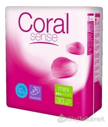 Coral Sense Mini vložky inkontinenčné, pre ženy, 30ks