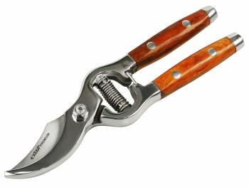 Nůžky zahradnické s dřevěnou rukojetí, 210mm, na stříhání větví do pr. 20mm
