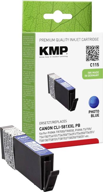 KMP Ink náhradný Canon CLI-581PB XXL kompatibilná  modrá C115 1578,0242
