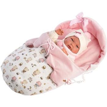 Llorens 73884 New Born Dievčatko – reálna bábika bábätko s celovinylovým telom – 40 cm (8426265738847)