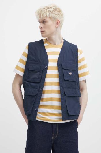 Vesta Dickies FISHERSVILLE VEST pánska, tmavomodrá farba, prechodná, DK0A4YQP