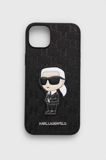 Puzdro na mobil Karl Lagerfeld iPhone 14 Plus 6.7" čierna farba