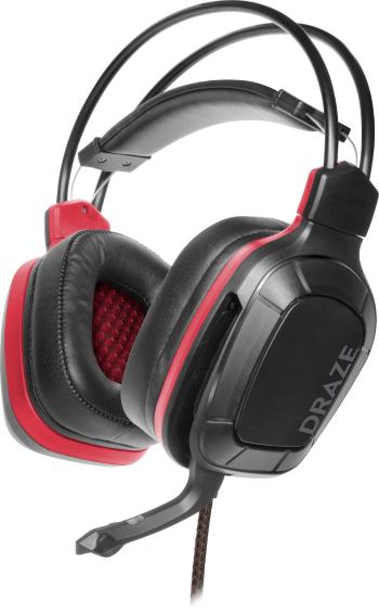 SpeedLink DRAZE herný headset jack 3,5 mm káblový cez uši čierna/červená stereo