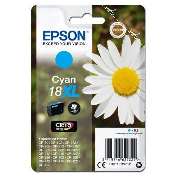 EPSON T1812 (C13T18124012) - originálna cartridge, azúrová, 6,6ml