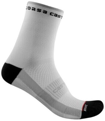 Castelli Rosso Corsa W 11 Sock White L/XL Cyklo ponožky