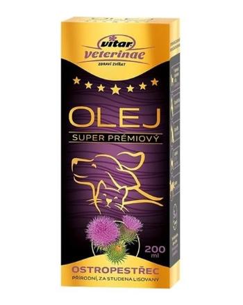 VITAR Veterinae Ostropestrecový olej pre psy a mačky 200ml