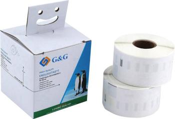 G&G etikety v roli kompatibilná náhradný DYMO 99012, S0722400 89 x 36 mm papier  biela 520 ks permanentné prepravné štít
