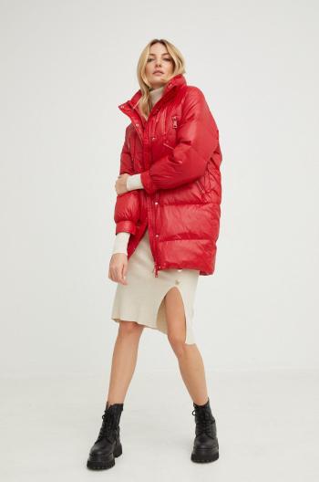 Páperová bunda Answear Lab dámska, červená farba, zimná, oversize