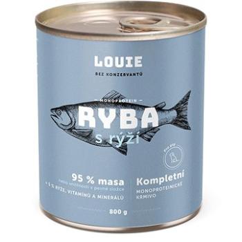 LOUIE Kompletné monoproteínové krmivo –  ryba (95 %) s ryžou (5 %) (8595174388068)