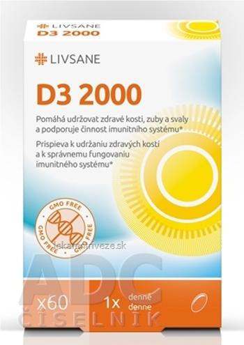 LIVSANE Vitamín D3 2000 IU cps 1x60 ks