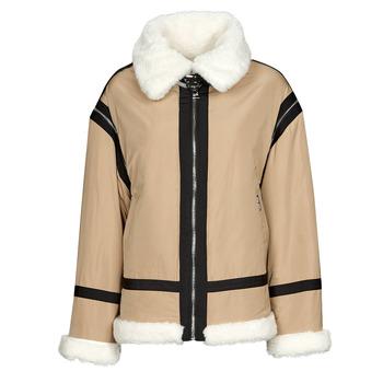 Karl Lagerfeld  Bundy KLXCD UNISEX FAUX FUR BIKER  Béžová