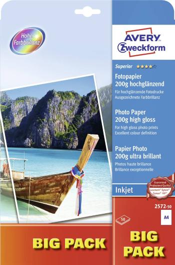 Avery-Zweckform Superior Photo Paper Inkjet BIG PACK 2572-50 fotografický papier A4 200 g/m² 50 listov vysoko lesklý