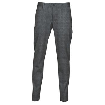 Only & Sons   Nohavice Chinos/Nohavice Carrot ONSMARK CHECK PANTS HY GW 9887  Námornícka modrá