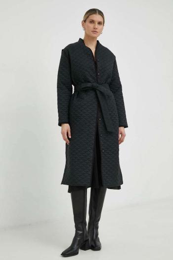 Kabát Bruuns Bazaar Hellebore Jeanette dámsky, čierna farba, prechodný