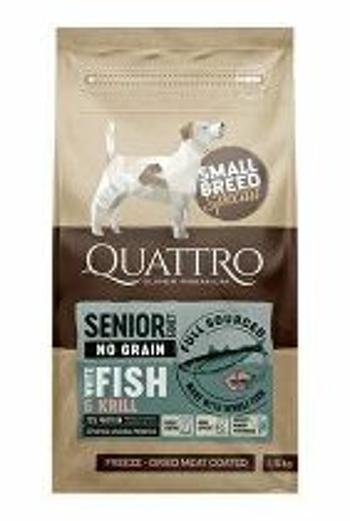 QUATTRO Dog Dry SB Senior/Diet Fish & Grill 1,5kg 3 + 1 zadarmo