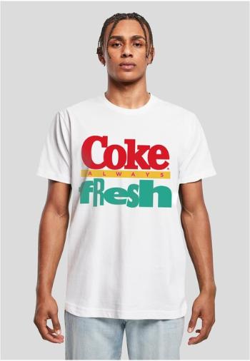 Mr. Tee Coca Cola 90's Logo white - XXL