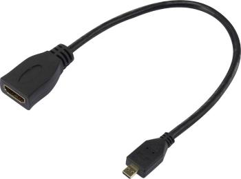 SpeaKa Professional SP-7870588 HDMI adaptér [1x HDMI zástrčka D Micro - 1x HDMI zásuvka] čierna pozlátené kontakty 20.00