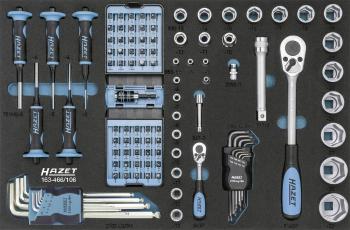 Hazet  163-466/106  sada náradia vr. vložky z penovej hmoty 106-dielna