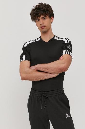Tričko adidas Performance GN5720 pánske, čierna farba, s potlačou