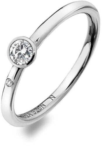 Hot Diamonds Luxusný strieborný prsteň s topazom a diamantom Willow DR206 50 mm