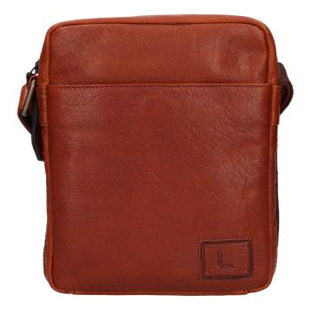 Lagen Pánska kožená crossbody taška 290602 COGNAC