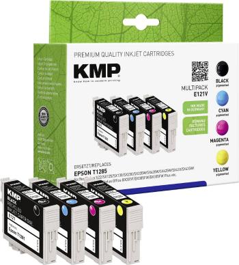 KMP Ink náhradný Epson T1285, T1281, T1282, T1283, T1284 kompatibilná kombinované balenie čierna, zelenomodrá, purpurová