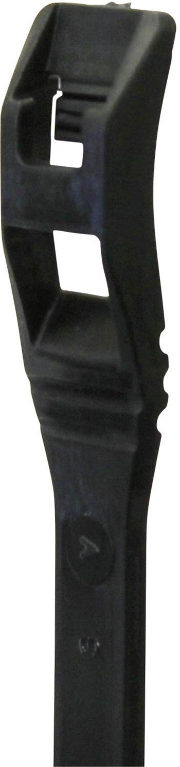 PB Fastener LP-14-050-UV  sťahovacie pásky 370 mm 4.60 mm čierna s plochou geometriou hlavy, odolné voči UV žiareniu 25