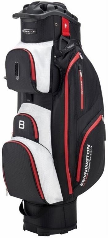 Bennington QO 14 Water Resistant Black/White/Red Cart Bag